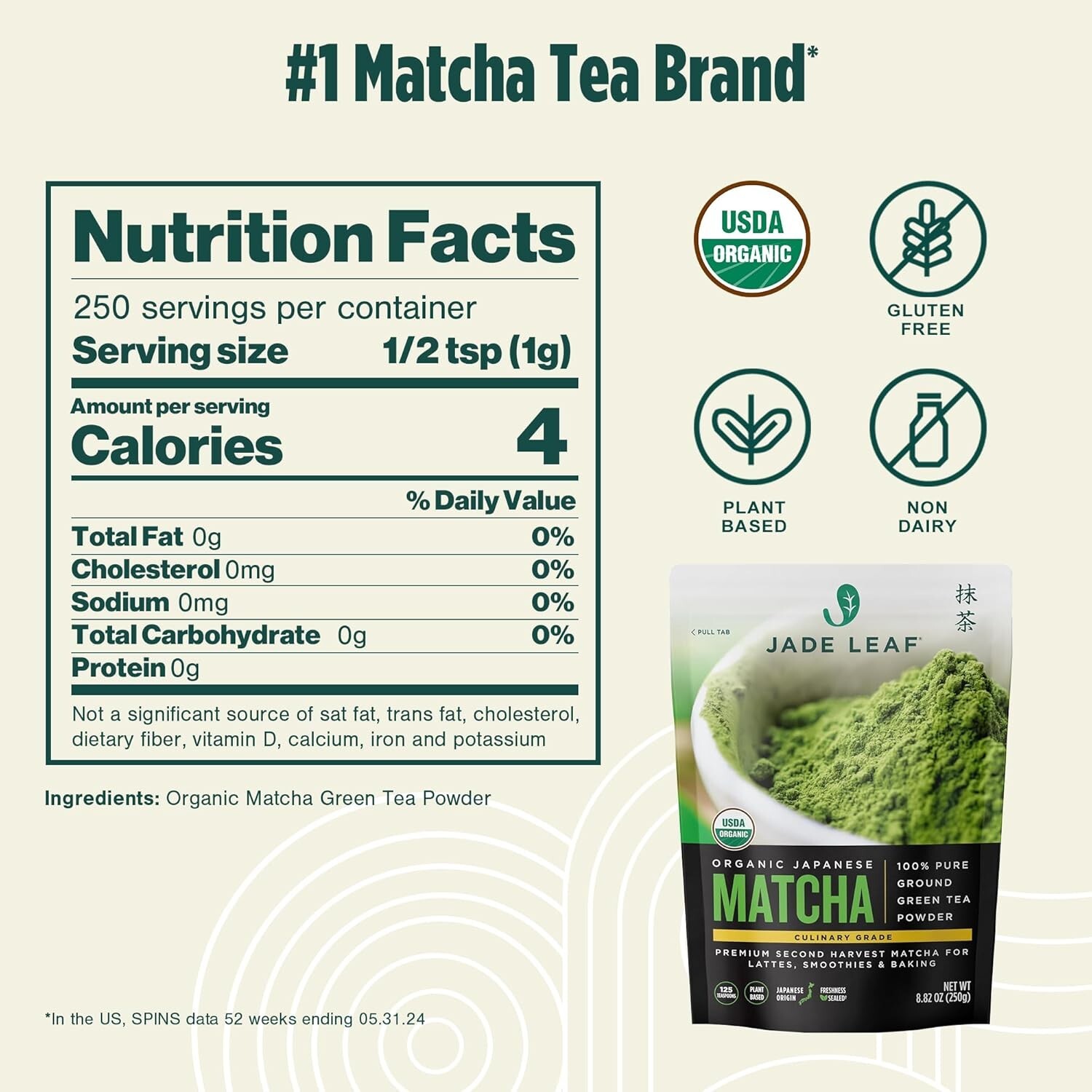Jade Leaf Matcha Organic Green Tea Powder – Culinary Grade premium secondHarvest