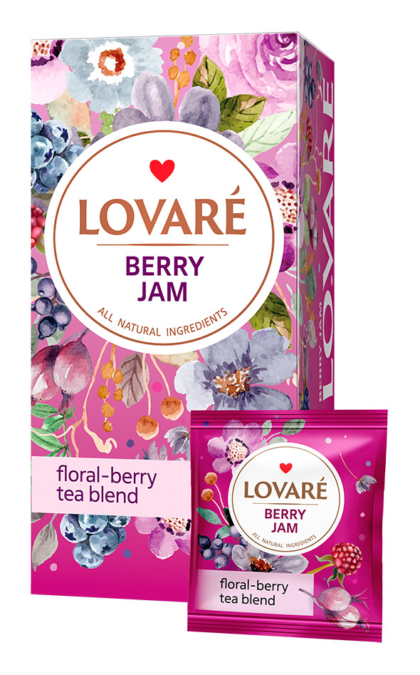 LOVARE BERRY JAM Tea in envelopes 24x2g – 48g