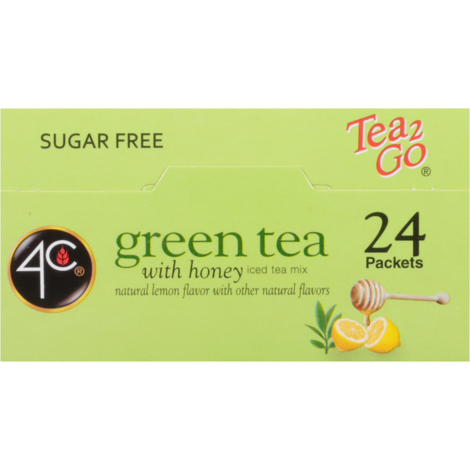 Green Tea with Honey Sticks 24 Packets 3 Pack
