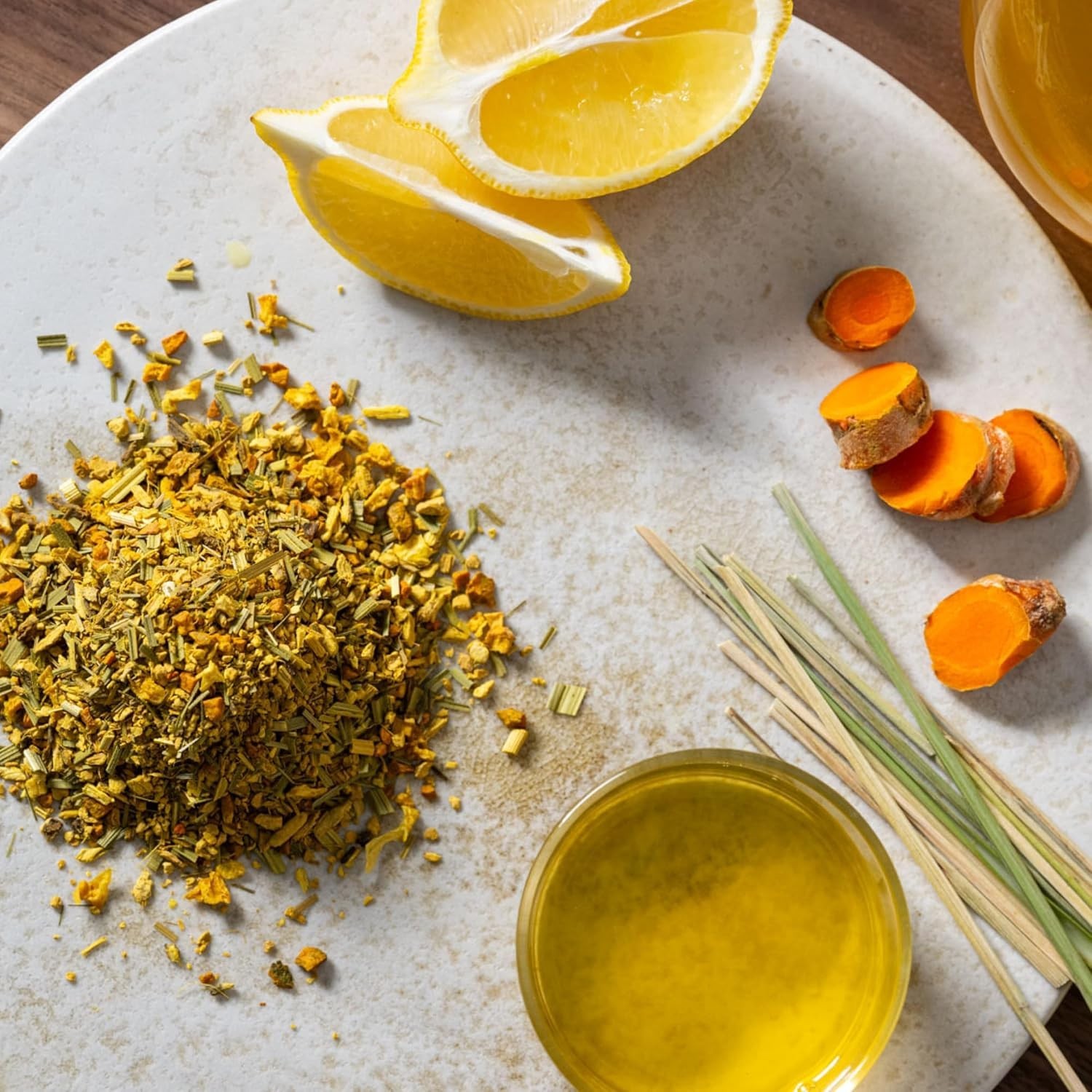 Rishi Tea Té de hierbas de cúrcuma y jengibre, hojas sueltas orgánicas, mezcla s