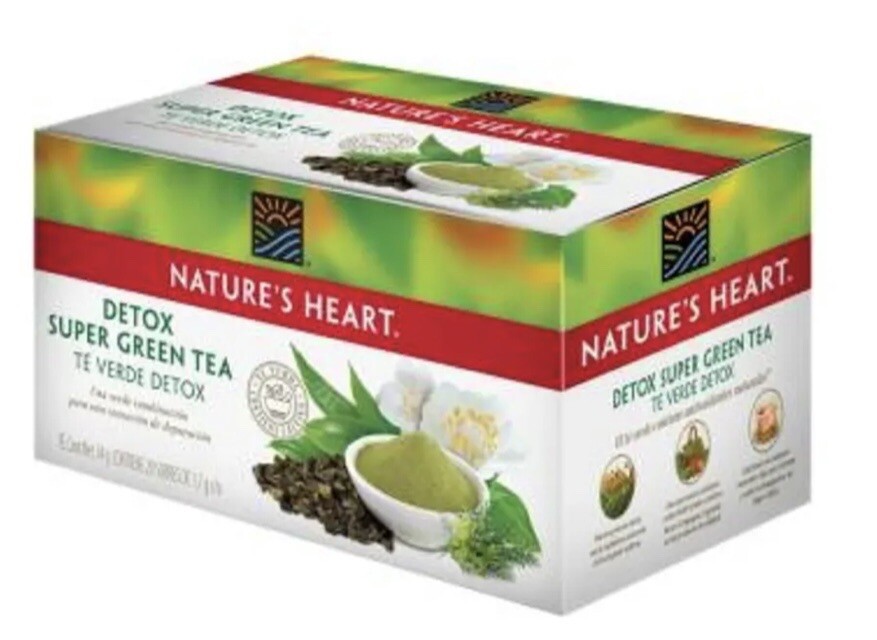 Te detox Super Green Tea 20 tea bags Espirulina Mate Te Verde Hinojo