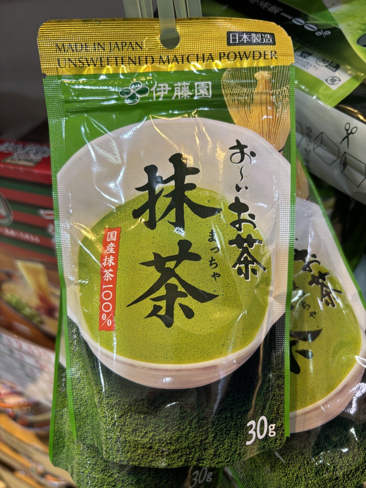 Ito En Matcha Powder Unsweetened Japanese Green Tea 30g Made in Japan