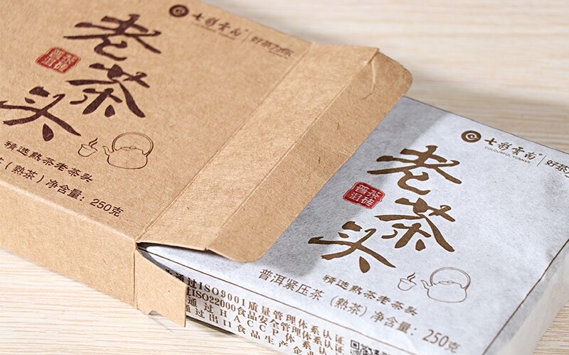 2017 Colourful Yunnan Menghai Lao Cha Tou Nugget Ripe Puerh Pu’er Brick Tea 250g