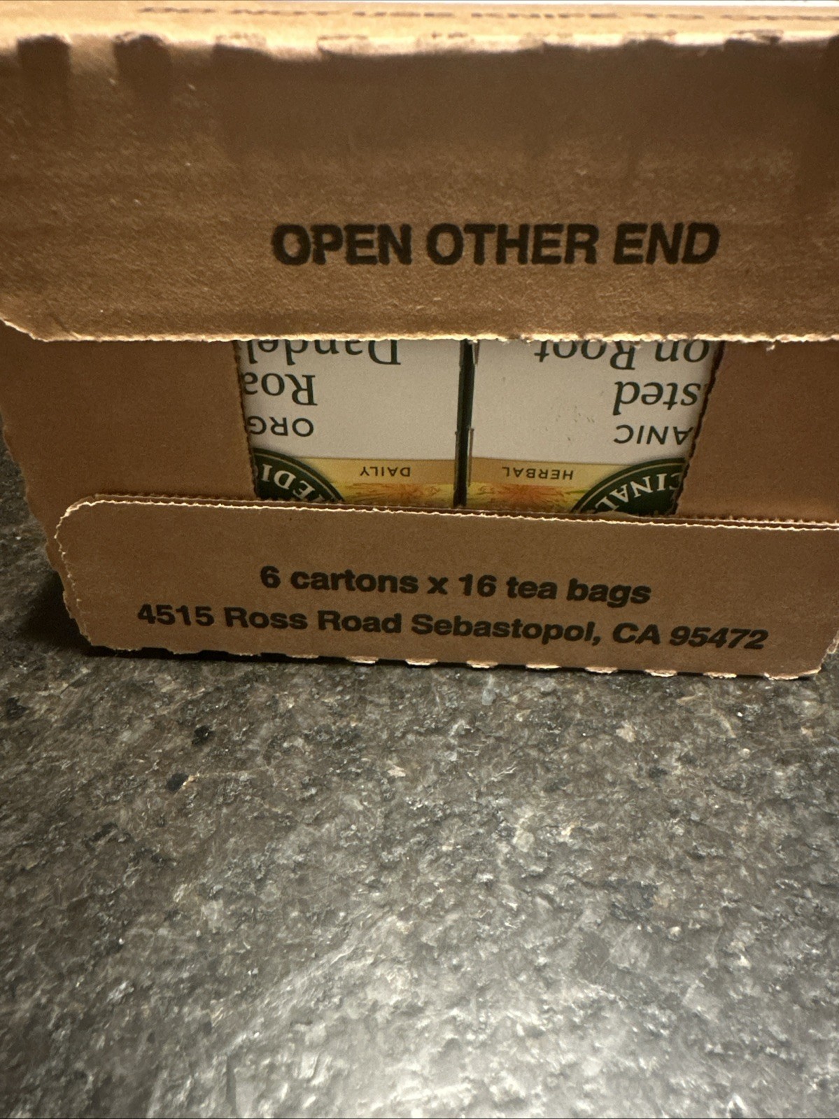 Traditional Medicinals Org Roasted Dandelion Root Herbal 16 Tea Bags (6 Pack)