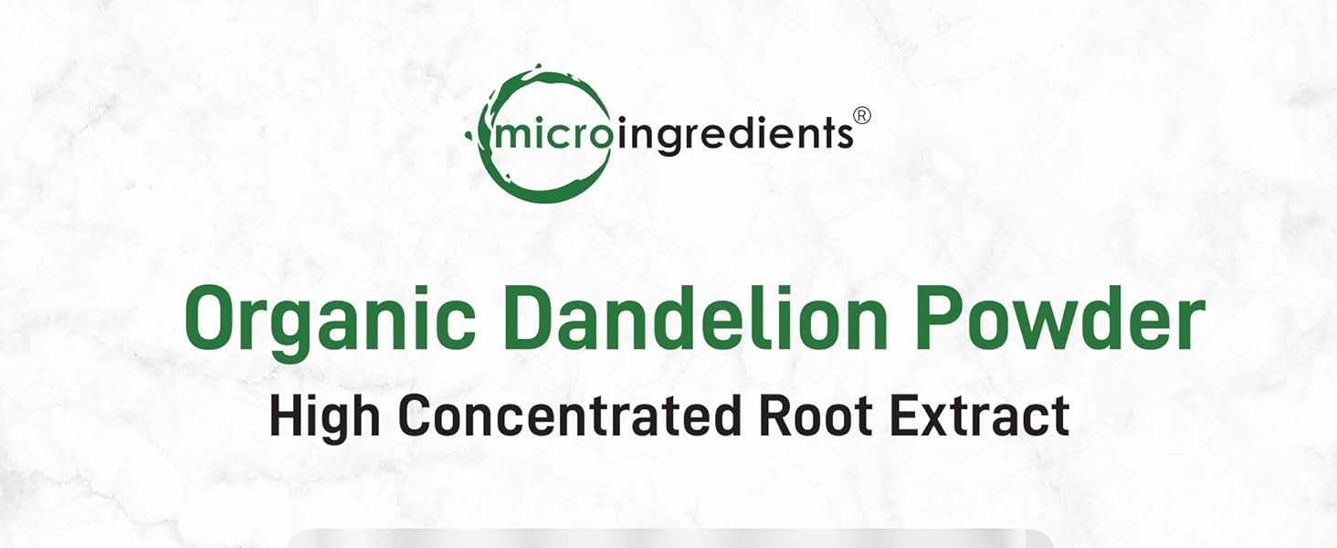 Organic Dandelion Root Tea Powder, 8oz | Up to 220 Servings | Premium