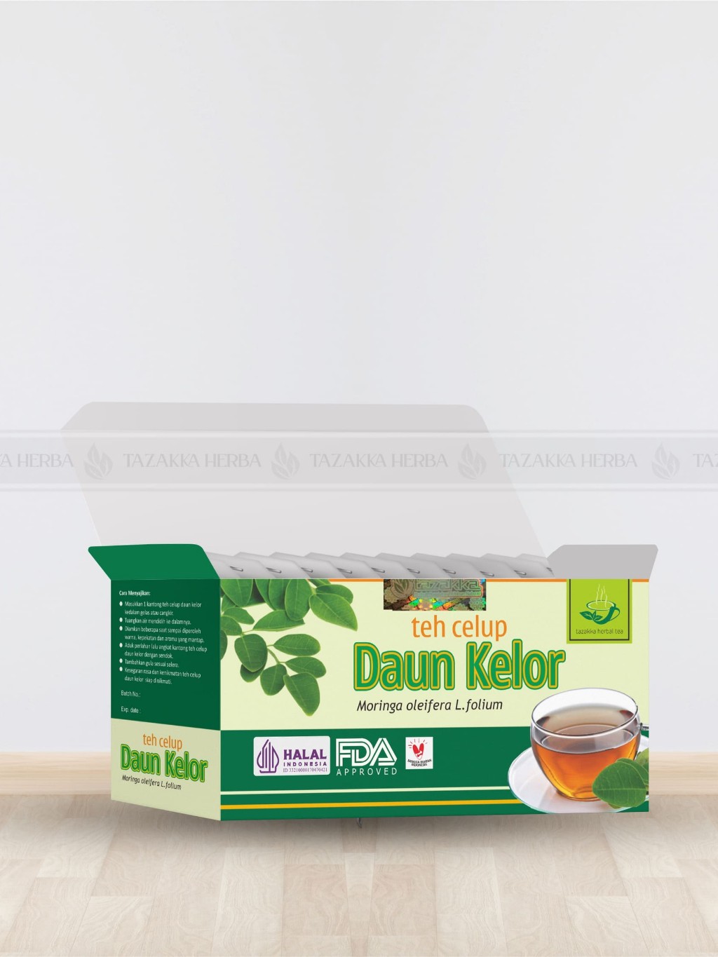 3x Moringa leaf herbal tea bags 40g (120g total) bundle, daily aroma ritual