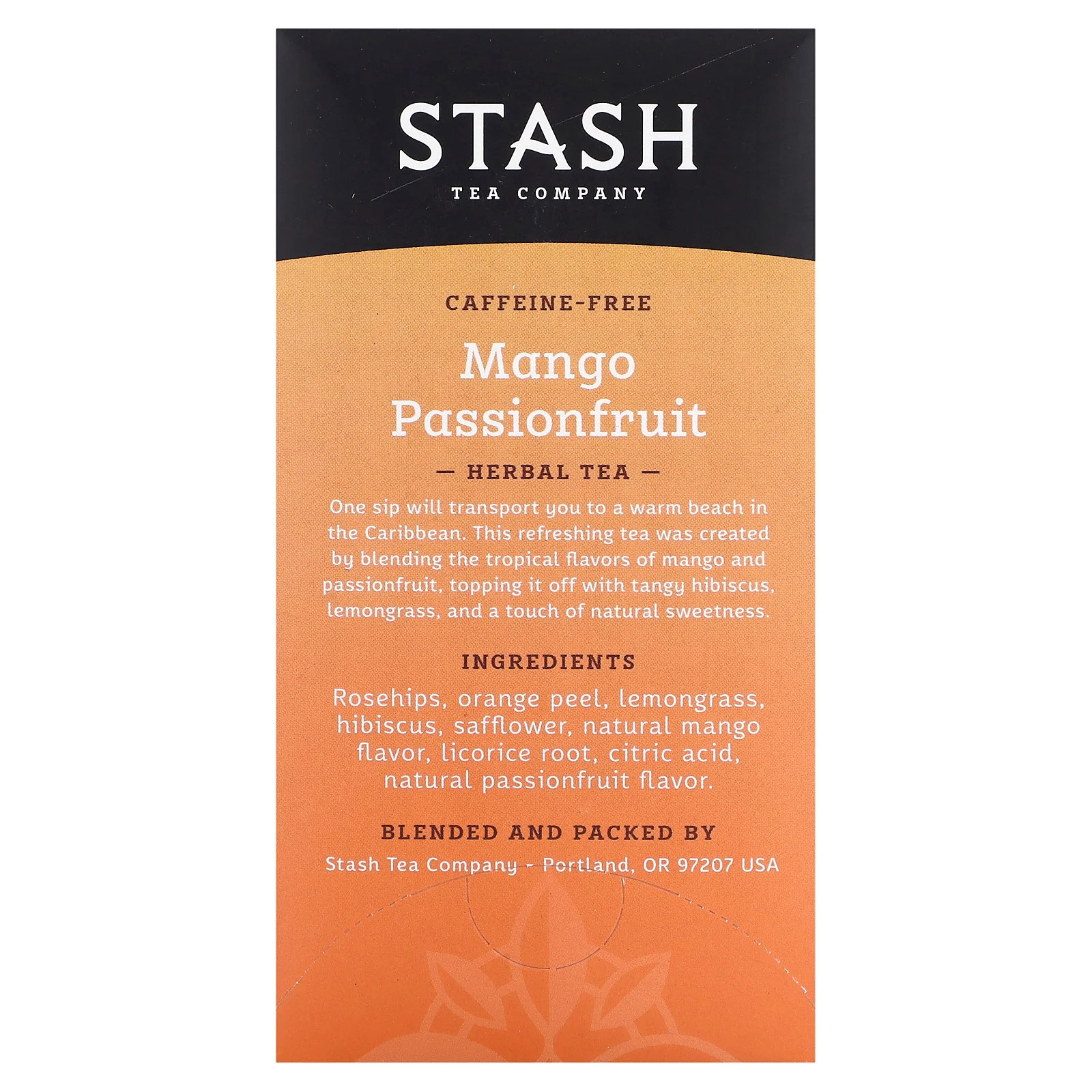Herbal Tea, Mango Passionfruit, Caffeine Free, 20 Tea Bags, 1.3 oz (38 g)