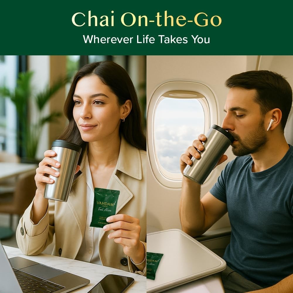 10 Convenient Instant Chai Latte Sachets – Rich Flavor with No Steeping