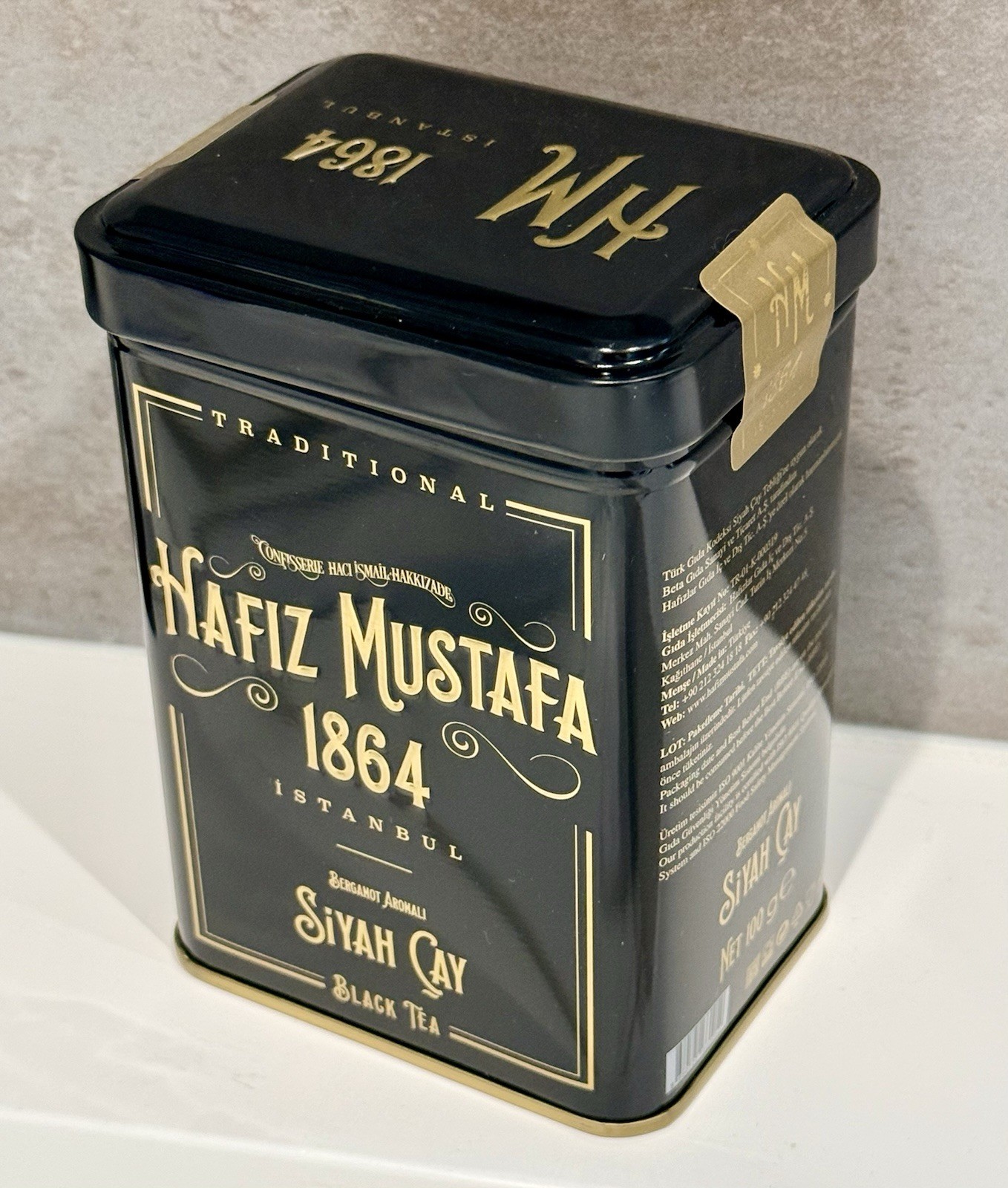 Hafiz Mustafa 1864 – Turkish Tea (Istanbul Premium Brand) 100g Sealed; Exp 2028