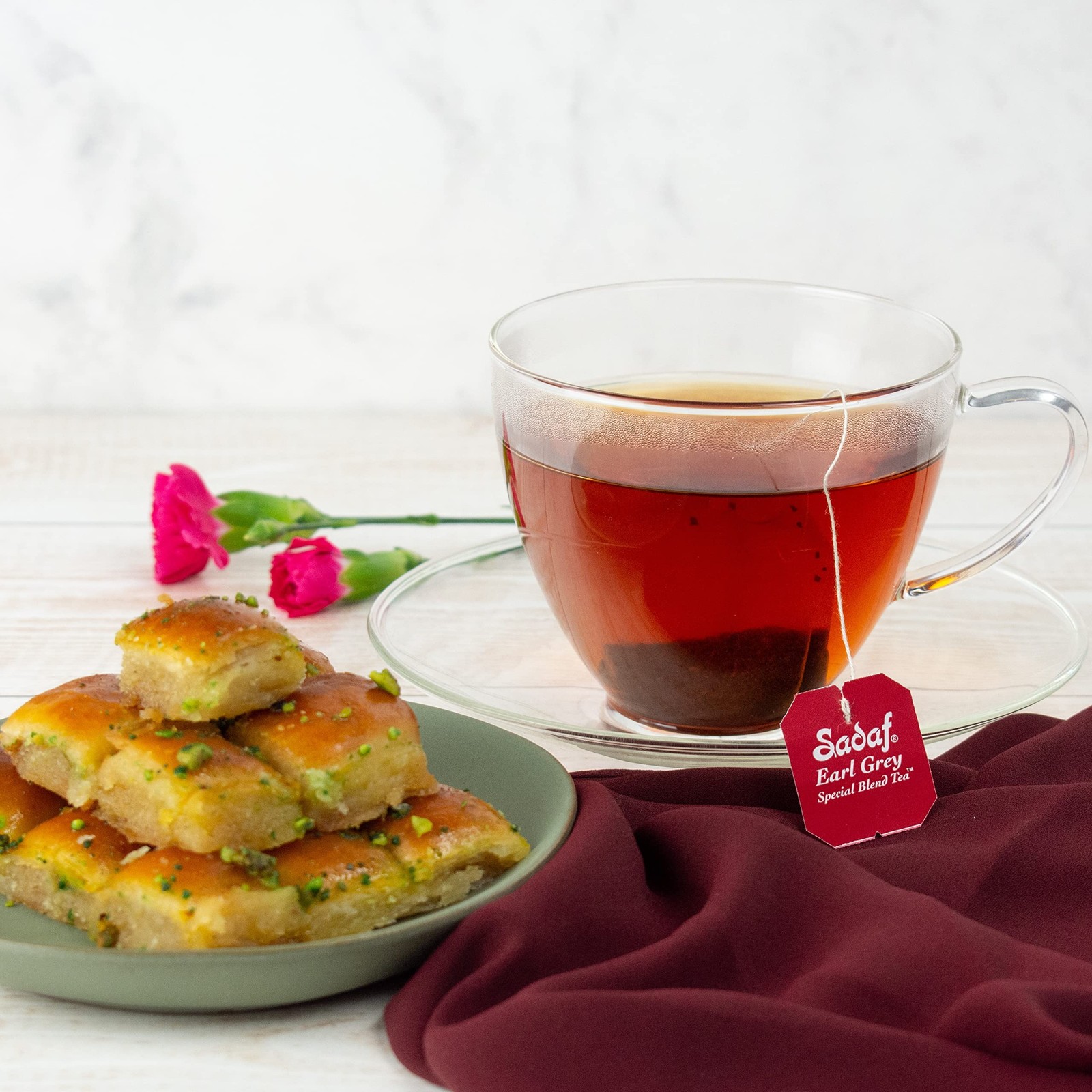 Earl Grey Ceylon Black Tea Bags Special Blend Harvested In Sri Lanka 100 PCS