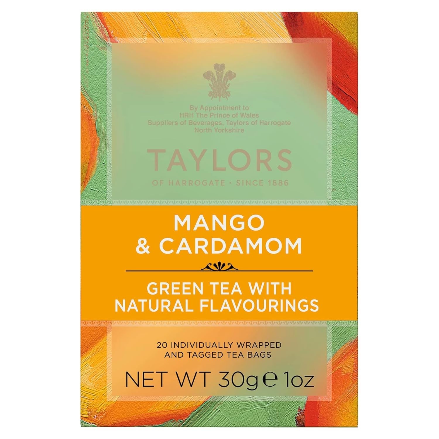 Rainforest Alliance Certified Mango & Cardamom Green Tea – 120 Teabags Total