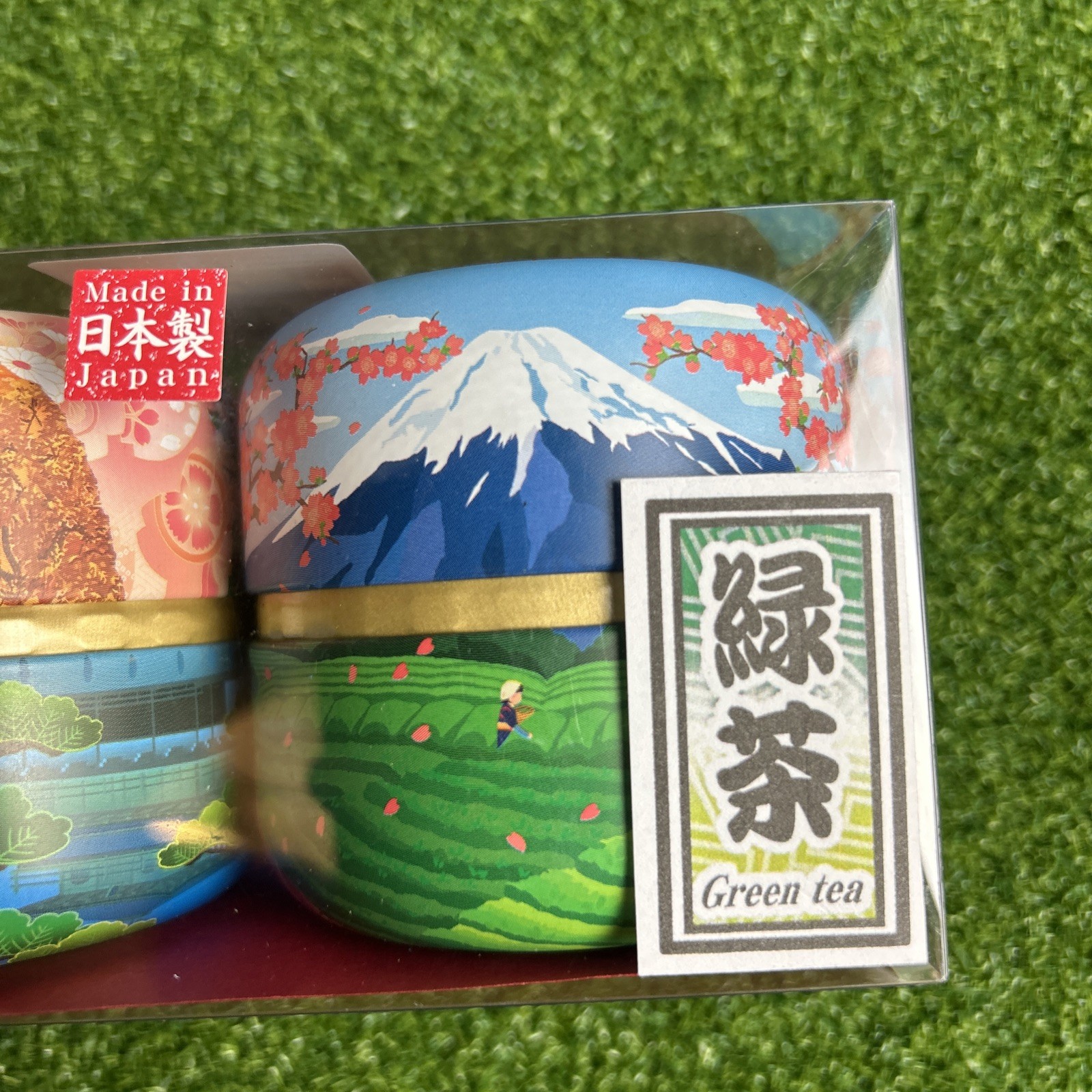 Japanese TA-FU Premium Green Tea & Matcha Genmaicha Canister Gift Set JAPAN MADE