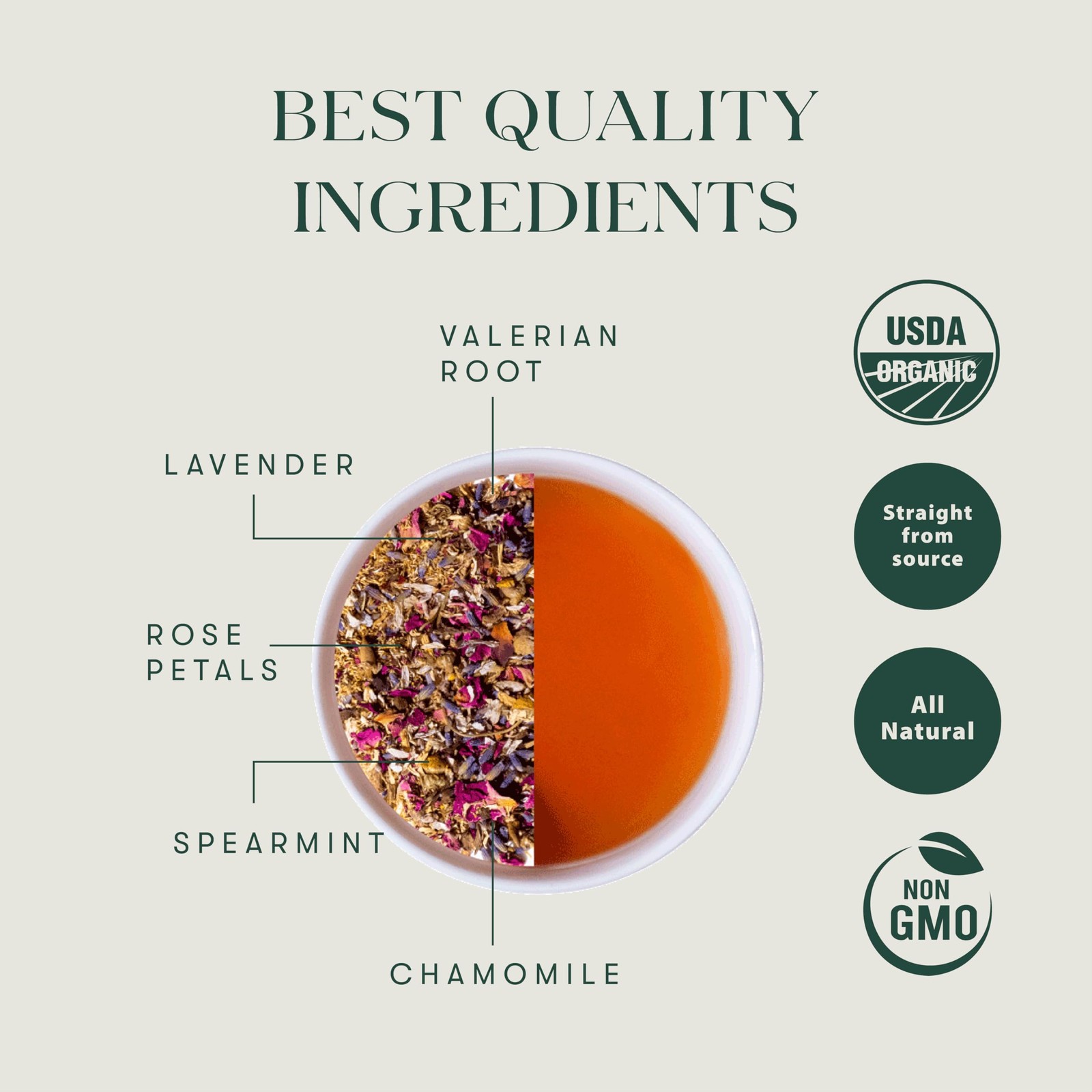 Estates Organic Valerian Root, Chamomile, & Lavender Loose Leaf Tea 50g/1.76o…