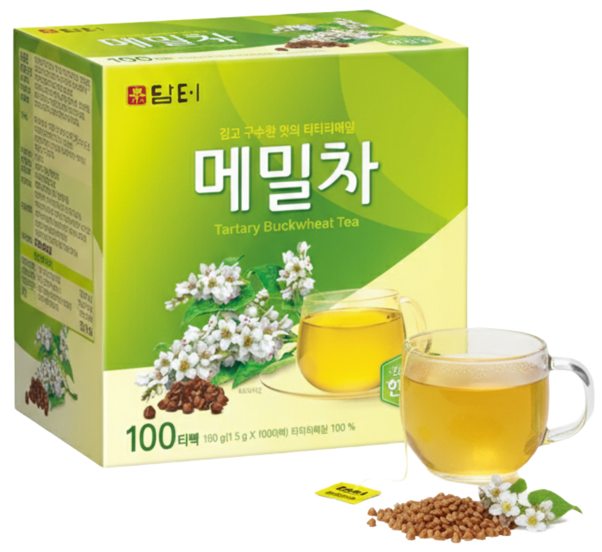 Damtuh Tartary Buckwheat Tea 담터 메밀차 – Roasted Korean Herbal Tea Bags