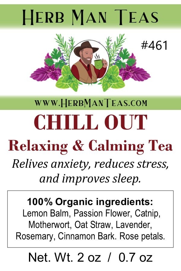 CHILL OUT TEA – Best Relaxing Tea to reduce Stress & anxiety by master herbalist