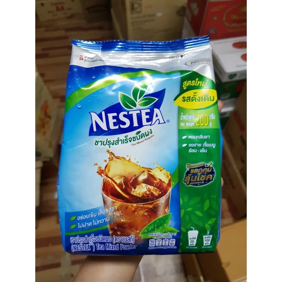 NESTEA Instant Tea Mixed Powder Original Flavor Unsweetened 100% 200 g.