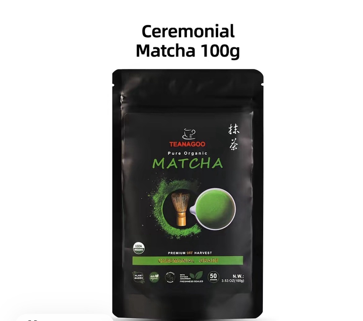 Teanagoo Ceremonial Matcha Organic Green Tea Powder Japanese 100g