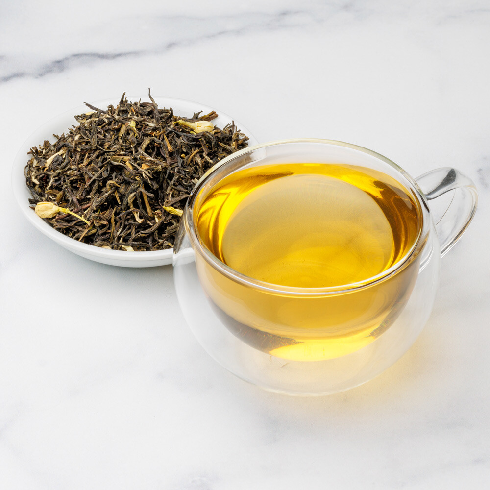Jasmine with Flowers Green Tea – Organic Loose Leaf – Fusion Teas