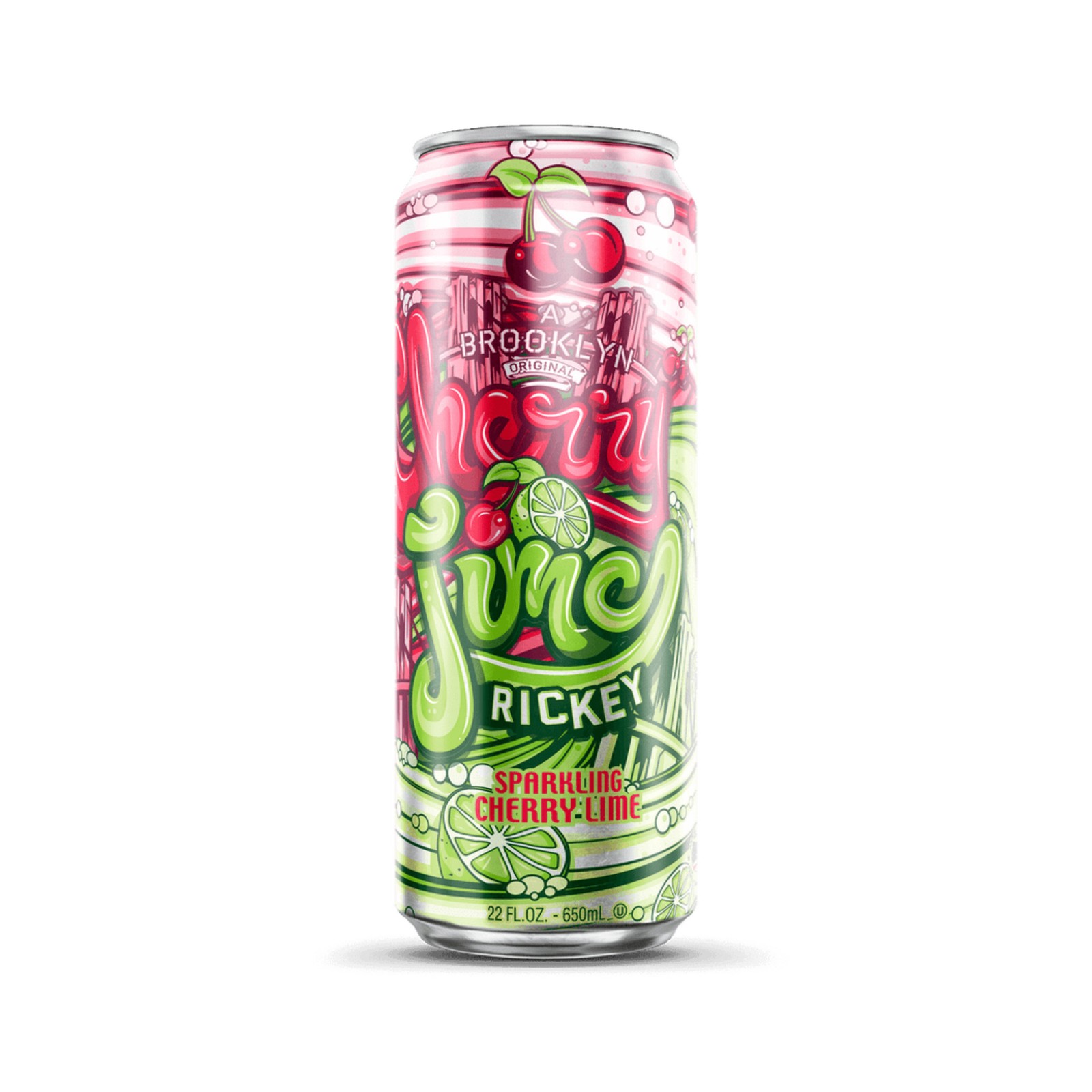 12x Cans Arizona Cherry Lime Rickey Sparkling Cherry Lime 22oz