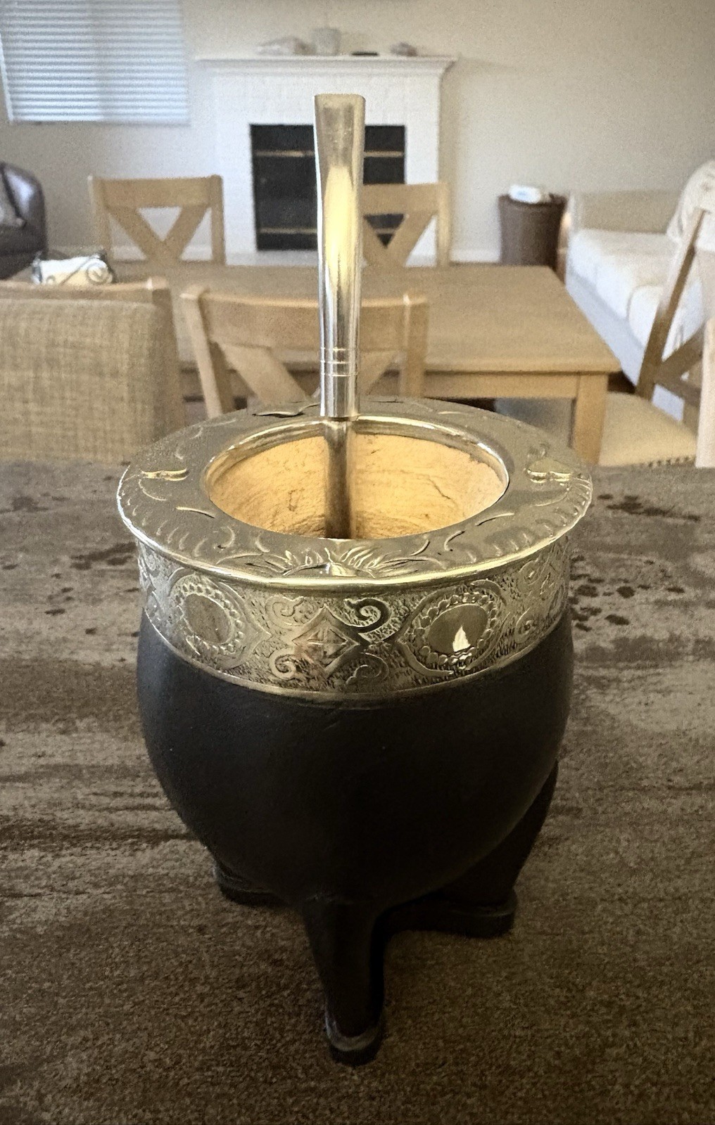 Yerba Mate Gourd Imperial With Hearts