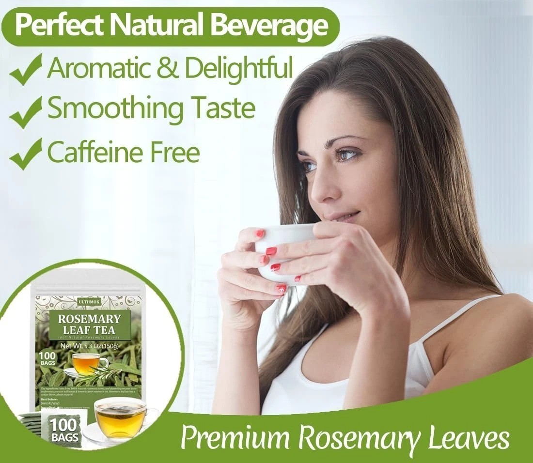 Premium Rosemary Tea Bags 100 Teabags. Made with 100% Pure Natural Rosemary L