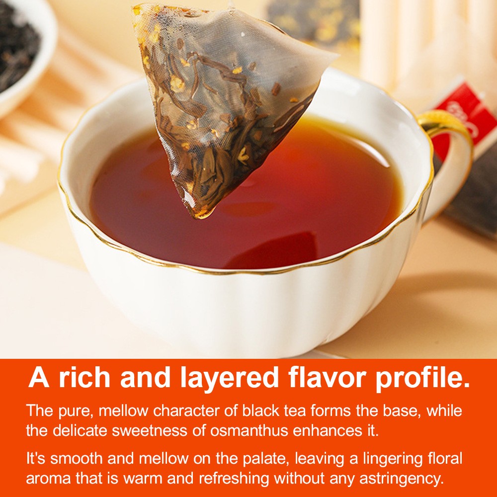 Edible Osmanthus And Black Teaby Tea Light Refreshing Refreshing Cleansing 90 G