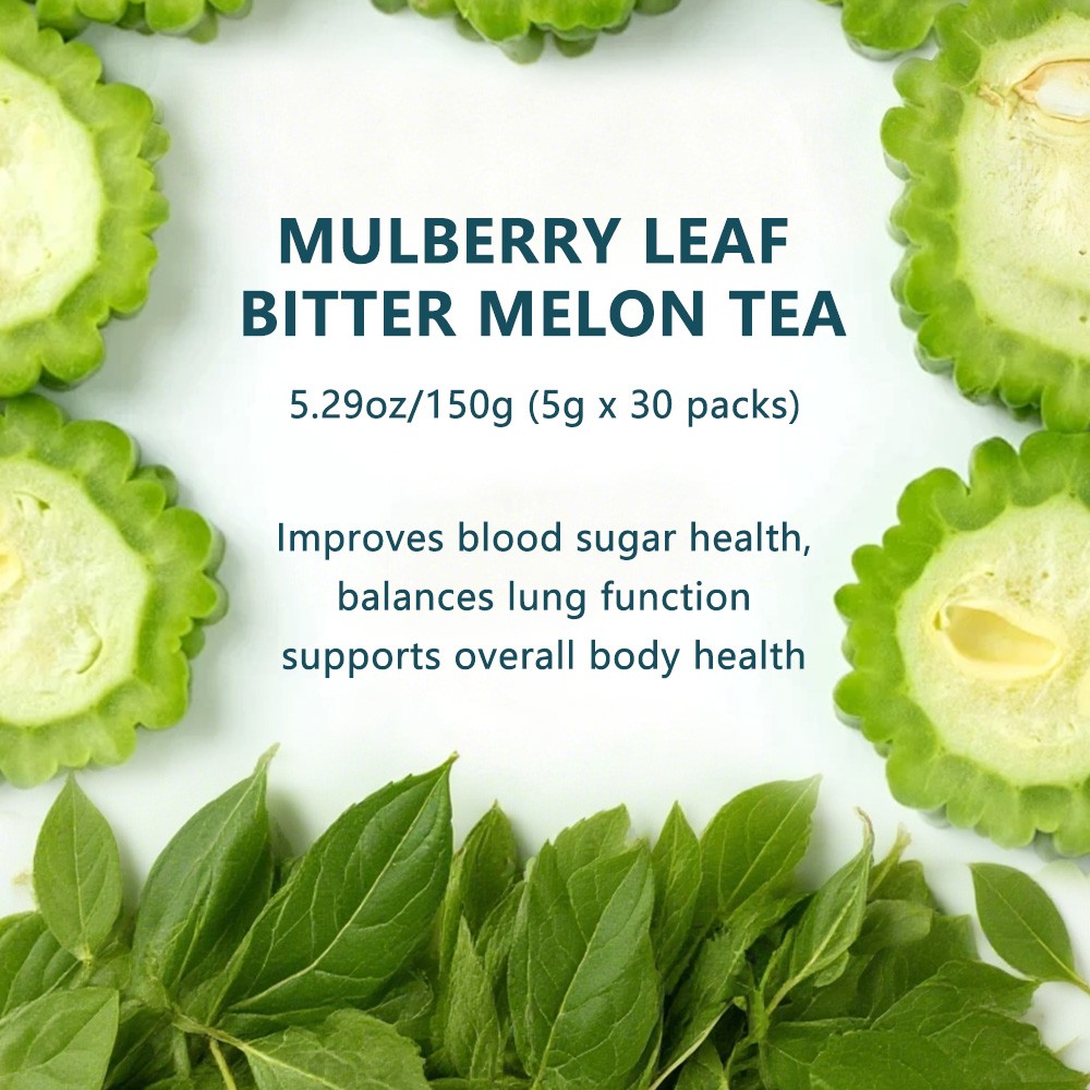 Mulberry Leaf Bitter Melon Tea Help Maintain Healthy Blood Sugar Levels 30 Packs