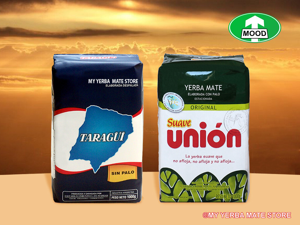 Yerba Mate – 2 Kilos – Taragui / Union – Variety Pack – FREE Shipping