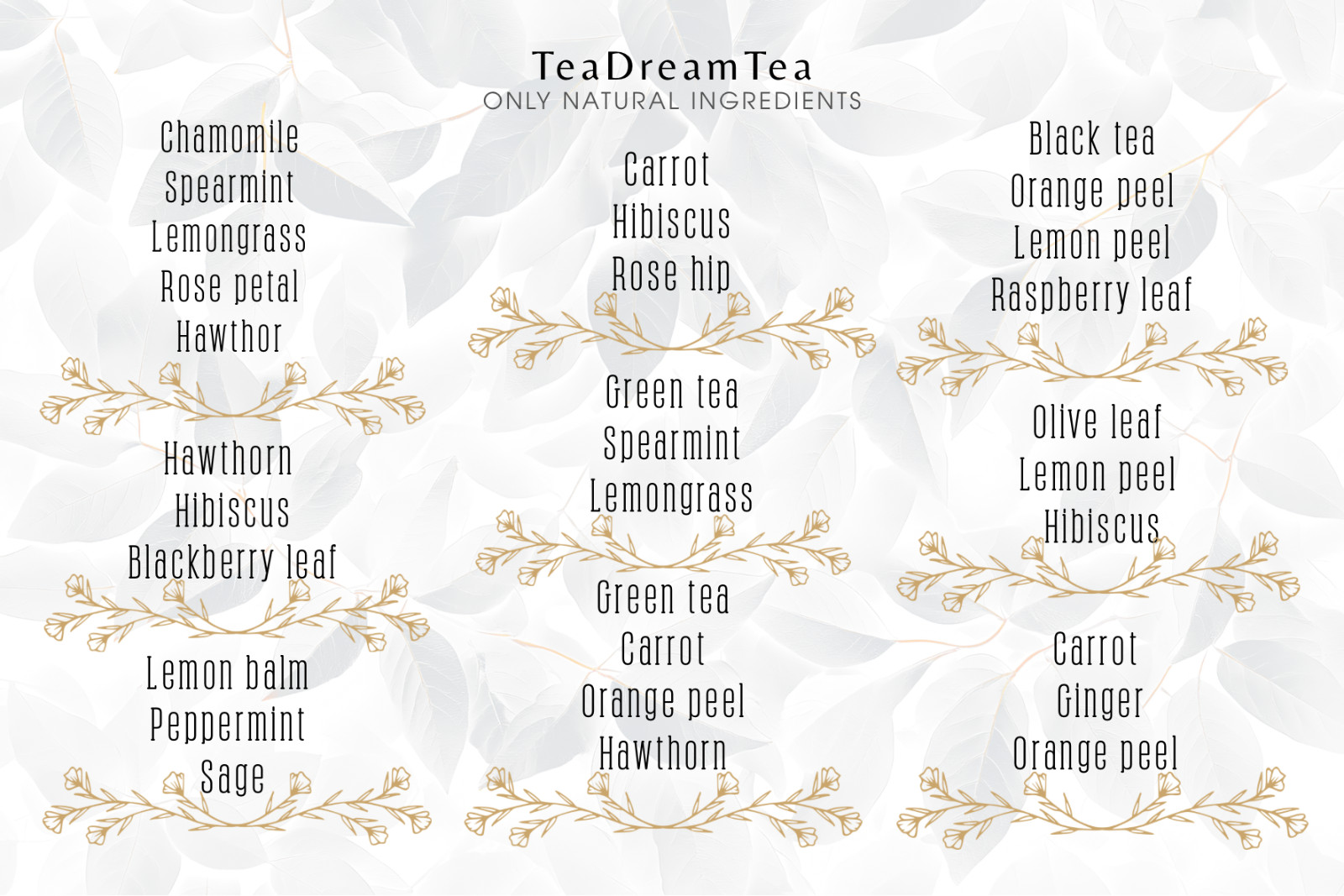 TeaDreamTea Loose Leaf Tea Gift Box 9 Blend Sampler Personalized Card Gift