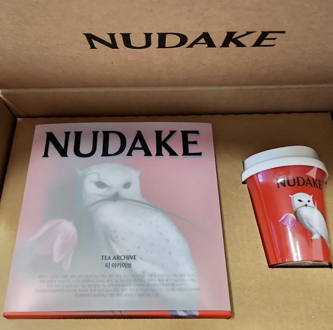 NUDAKE Tea Archive / Assorted Tea Bags 16pcs + Reusable cup / Korean Edition