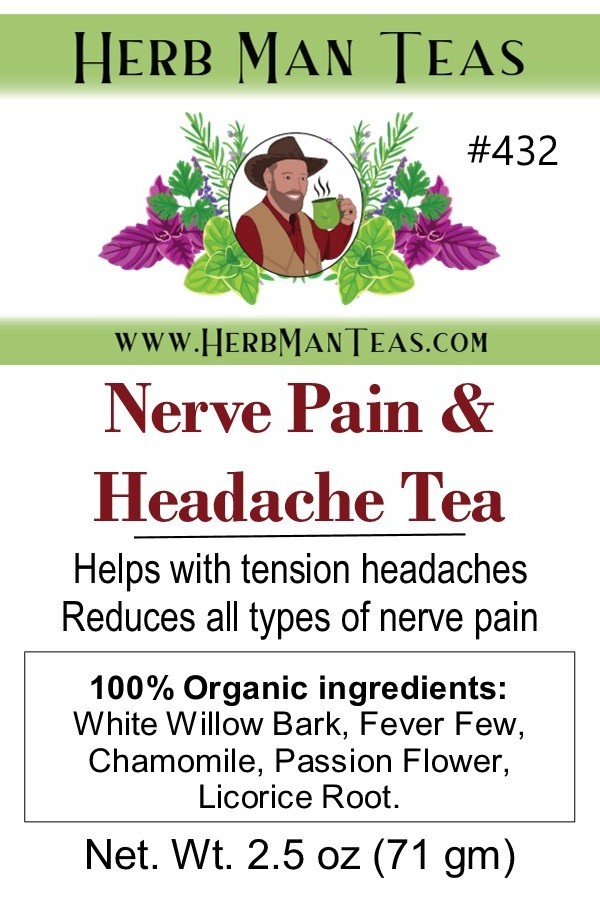 HEADACHE & NERVE PAIN TEA – For nerve pain like sciatica, migraines, headaches
