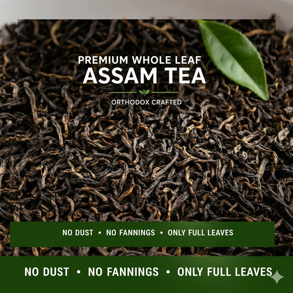 Premium Assam First Flush Tea 2026 SFTGFOP 1 Whole Leaf Fresh Indian Black Tea