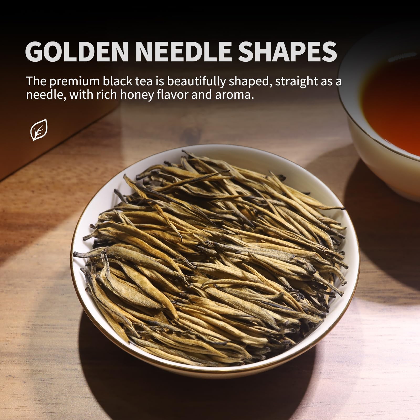 KHS Organic Black Tea Grade AAA Super , 3.17 OZ Chinese Yunnan Tea Loose Leaf