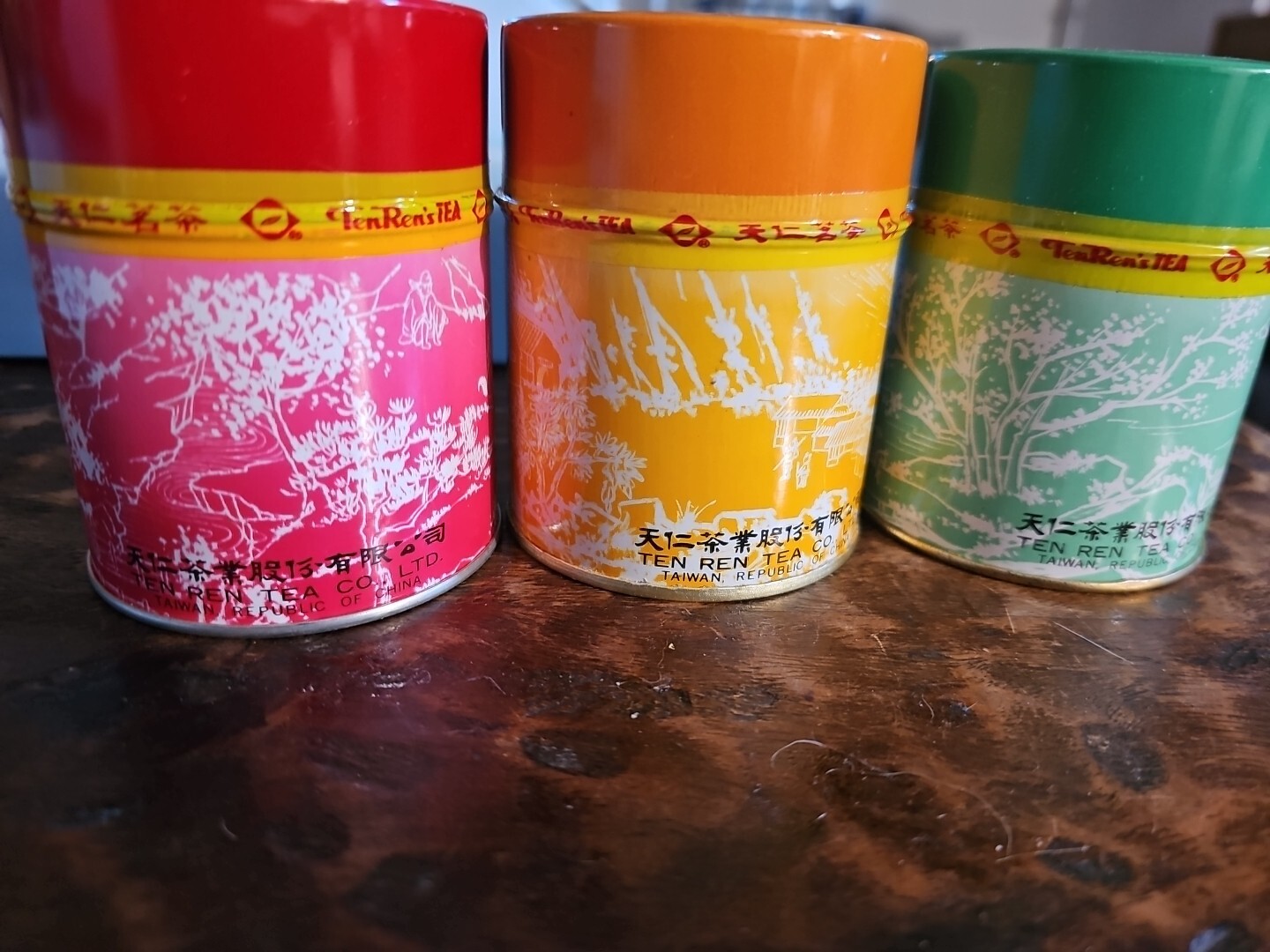 Vintage Ten Ren Tea Co. 3 Pack Oolong, Jasmine, Ti Kuan Yin