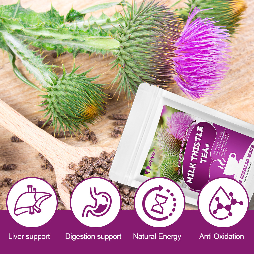 Organic Milk Thistle Seed Tea Bags – 24 Count Liver Cleanse & Detox Support