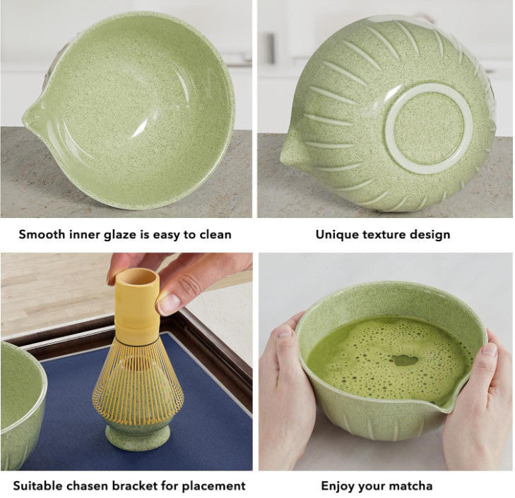Matcha Whisk Set 7 Pcs – Ceramic Matcha Set – Elegant Matcha Kit Gift for Women