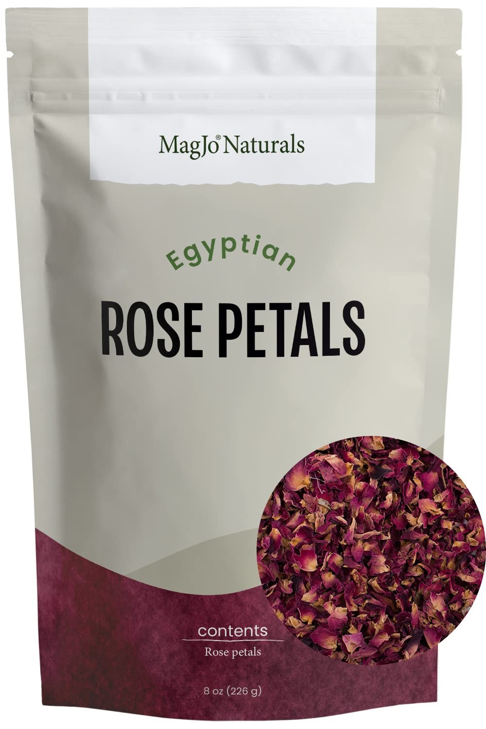Naturals Red Rose Petals, Dried, Culinary Grade A, Harvested from Faiyum Oasi…