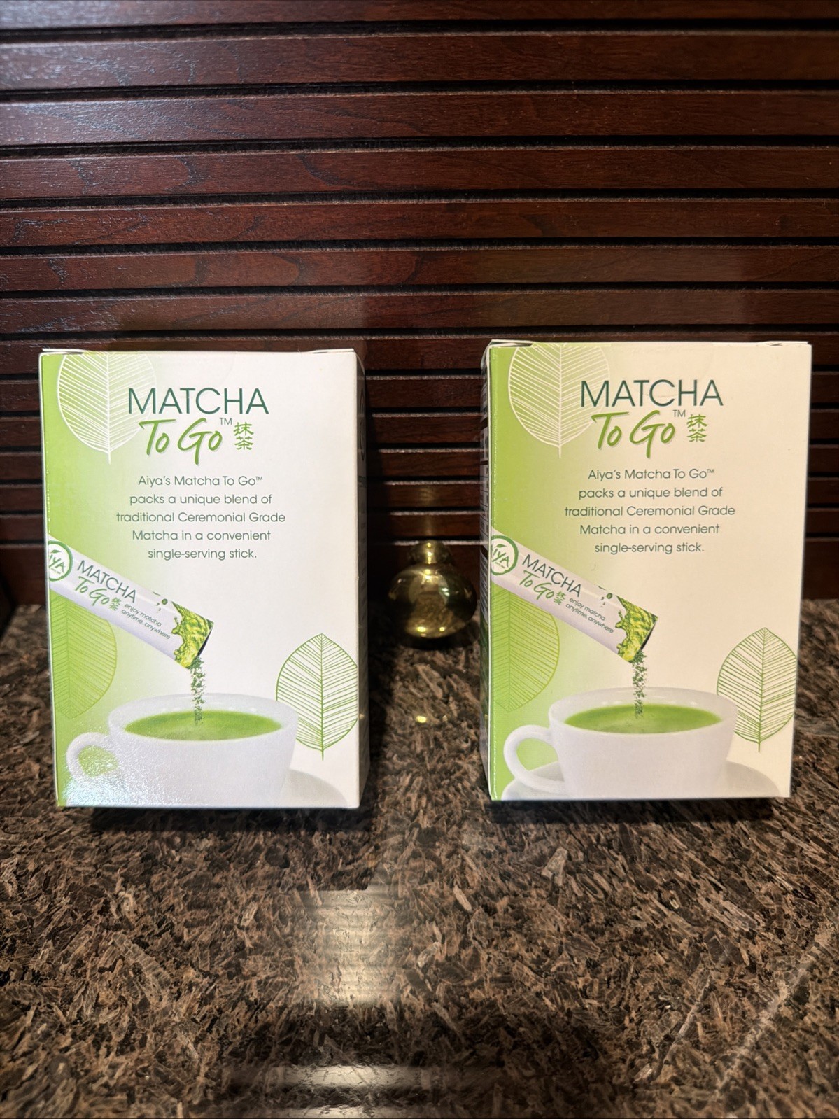 NEW AIYA Premium Japanese Green Tea: Matcha To Go 10 X 4.1g Pockets (2 Box)