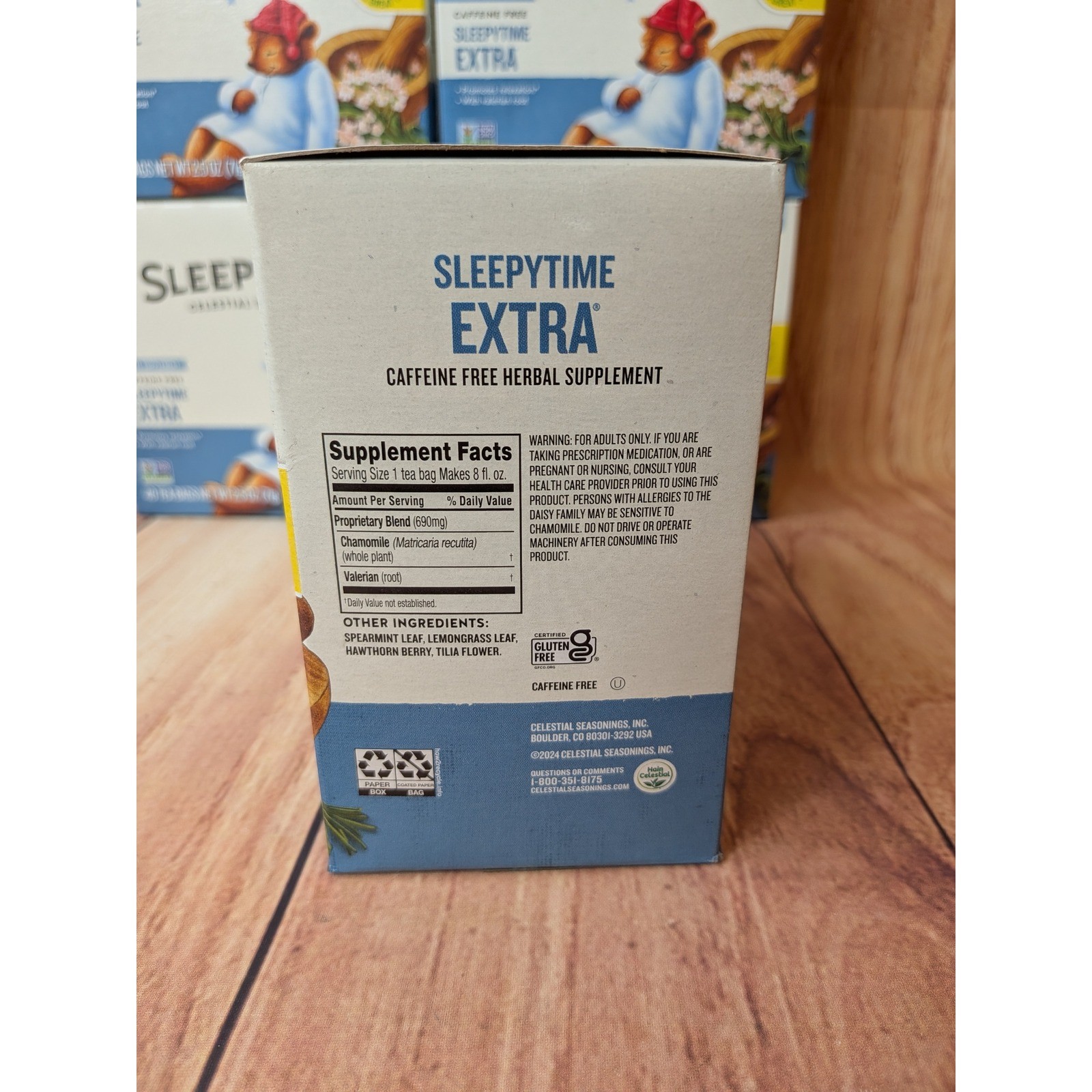 Celestial Seasonings Sleepytime Extra Herbal Tea 40 Count Pack of 6 Exp 6/2027