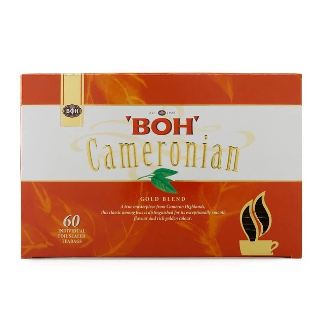BOH TEA Cameronian Gold Blend Tea 60 Foil-Sealed Teabags Fresh Stock Malaysia