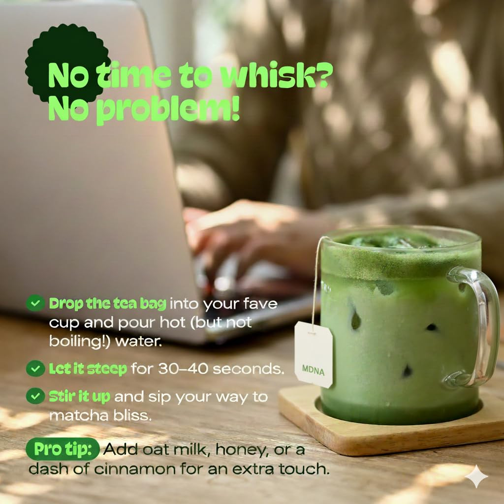 Matcha Teabags Matchadna Certified Organic Matcha Green Tea by – 100 Teabags