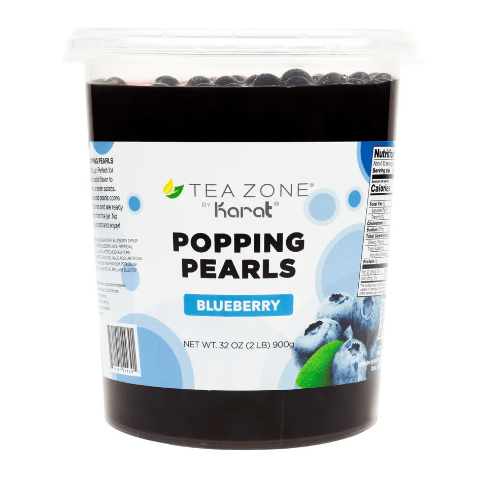 [12 Jars] Tea Zone Blueberry POPPING PEARLS™ (B2056, 2lbs)