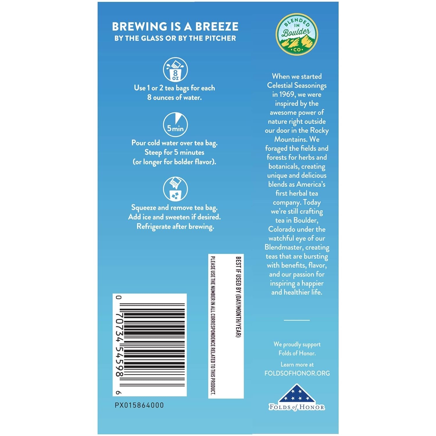 Refreshing Cold Brew Hibiscus Tea Bags – 18 Count Red, White & Blueberry Flavor