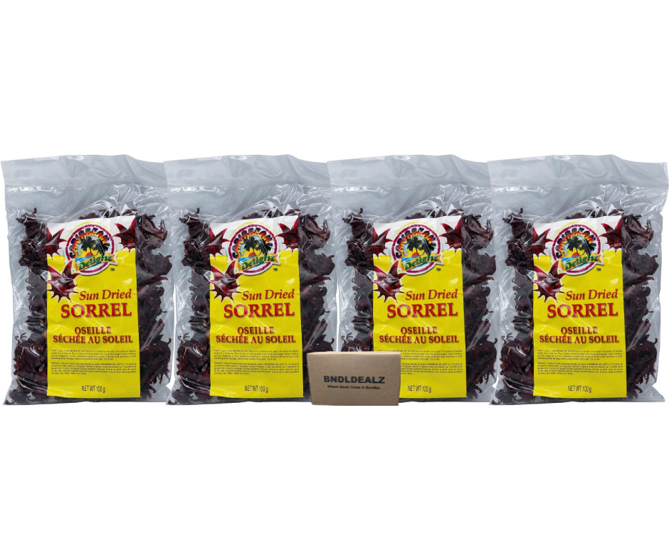 Caribbean Delight Sun Dried Sorrel Hibiscus 4 Pack | Jamaican Sorrel Canada