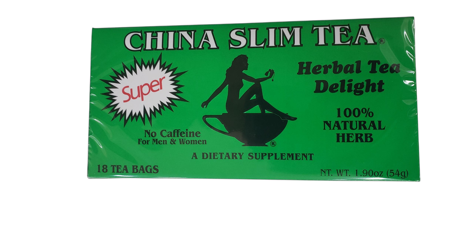 The Teapot Company China Slim Tea 3.17 oz. – Green (Pack of 3) 54 teabags.