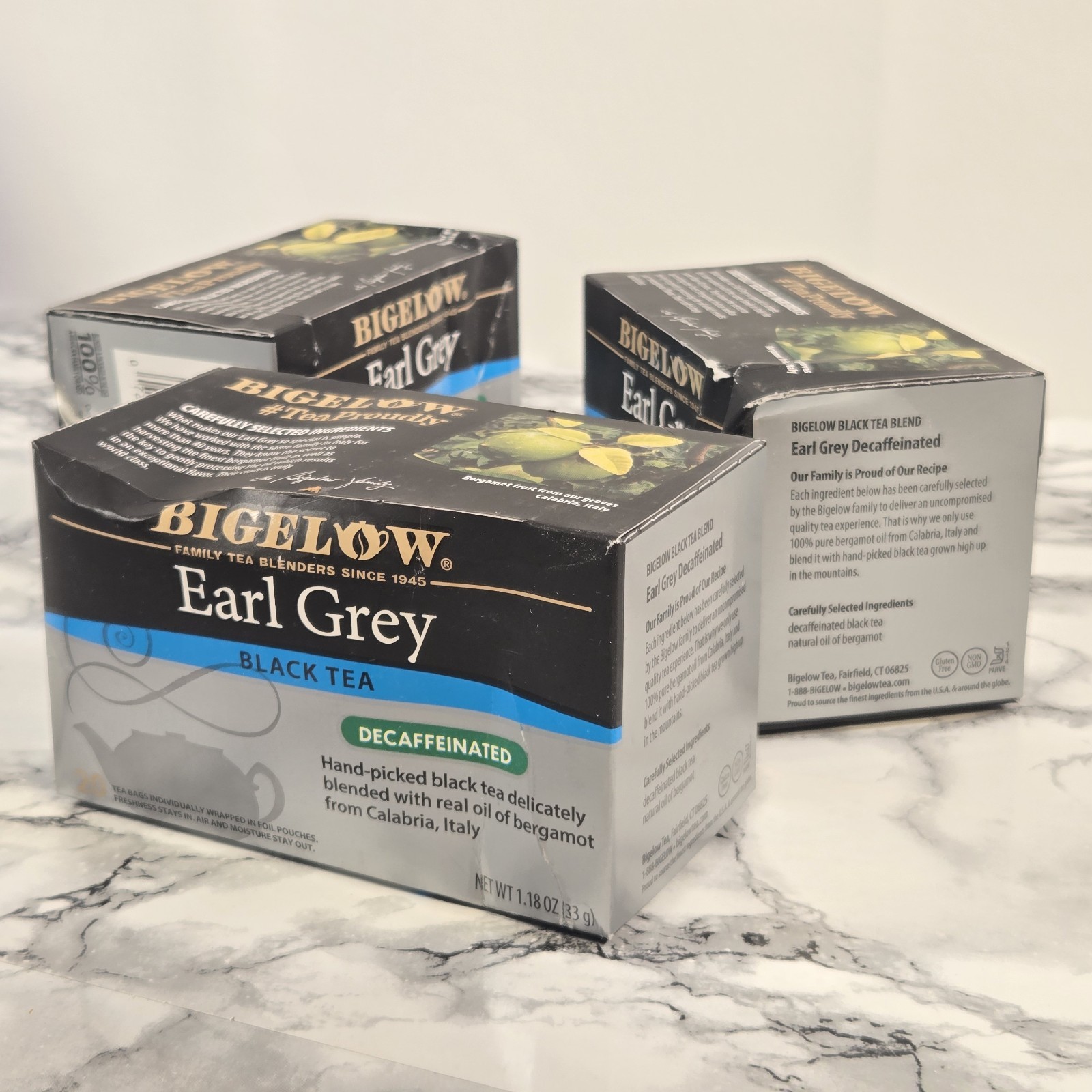 (LOT OF 11 BOXES) Bigelow Earl Grey Decaffeinated Black Tea (220 Tea Bags Total)
