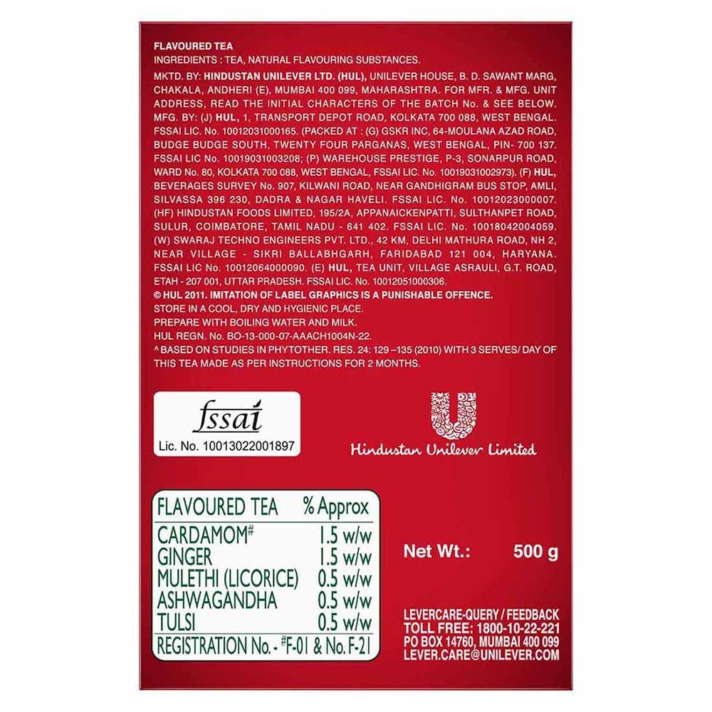 Brooke Bond Red Label Natural Care Tea 500g | Ayurvedic Black Tea, Loose