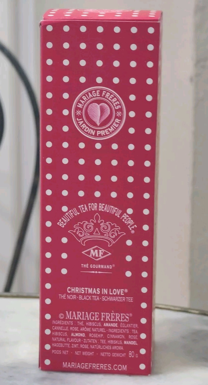 Mariage Freres CHRISTMAS Tea CHRISTMAS IN LOVE – 80gr tin NEW