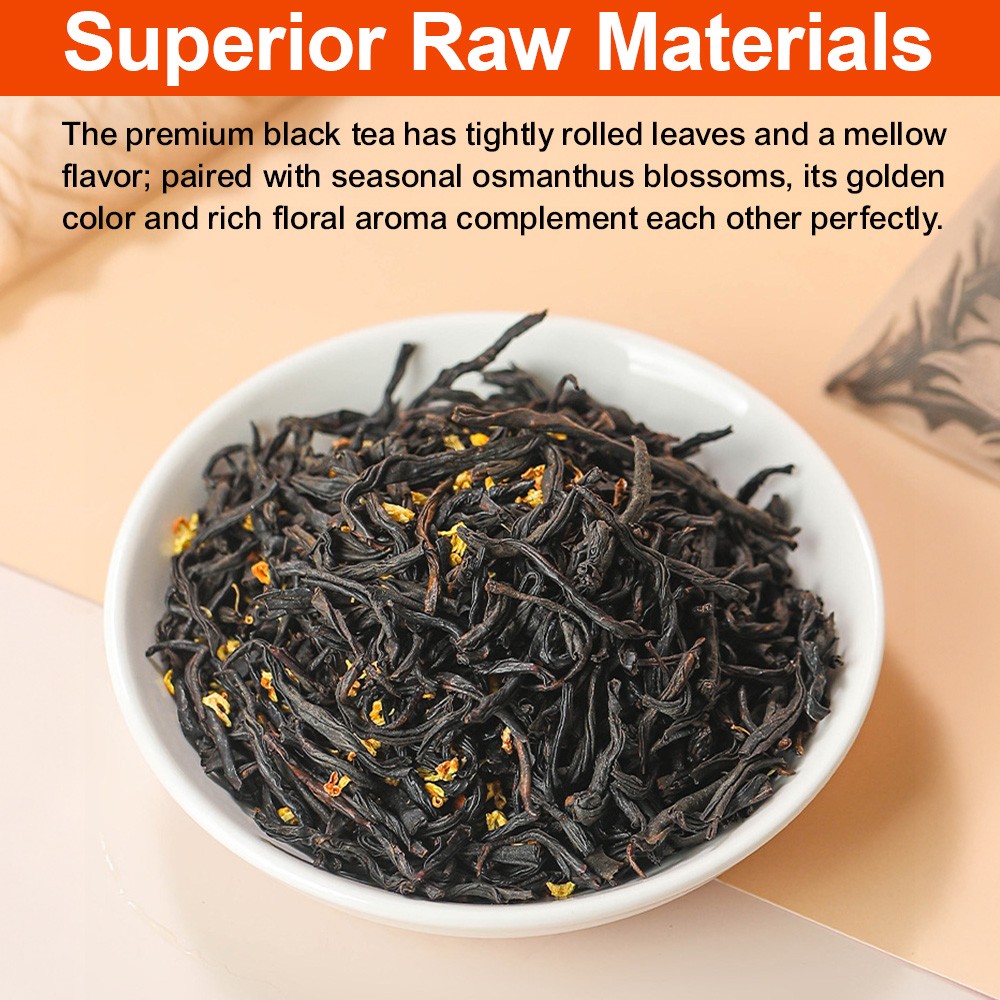 Edible Osmanthus And Black Teaby Tea Light Refreshing Refreshing Cleansing 90 G