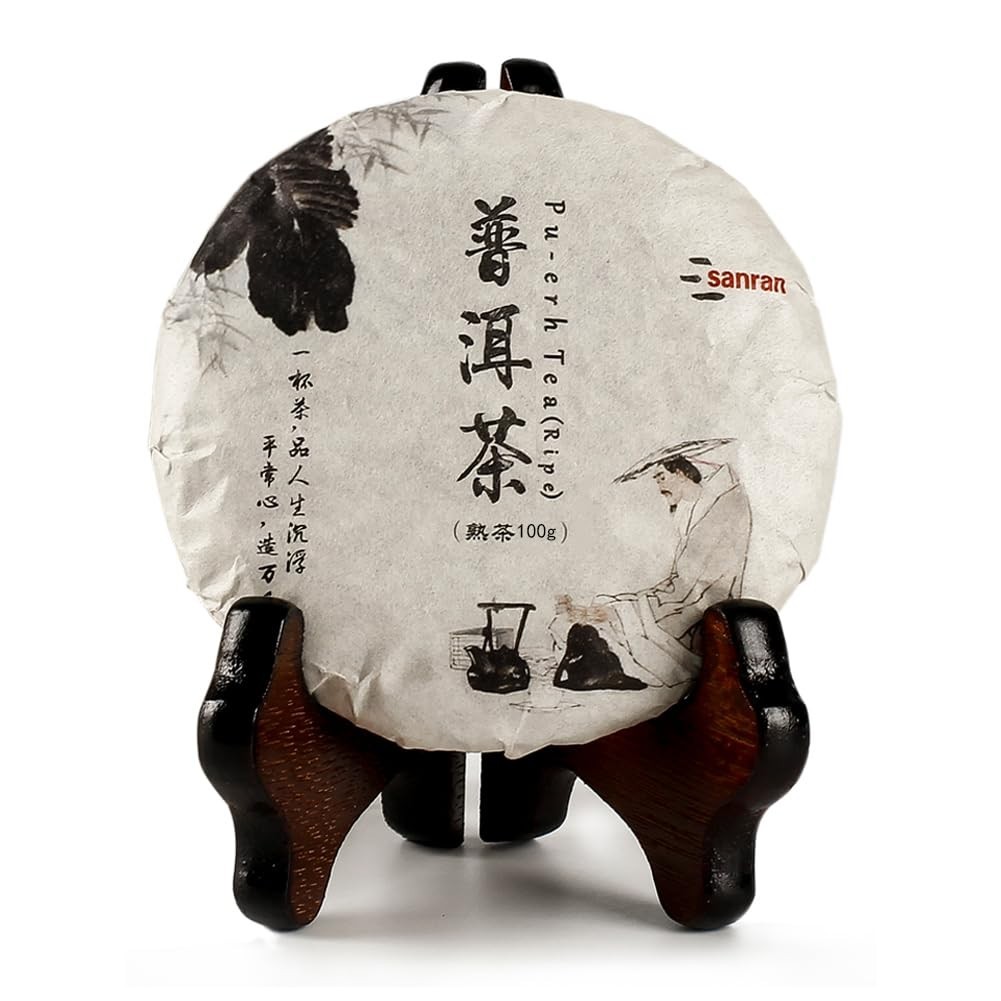 Yunnan Ripe Pu-erh Tea Cake 100g – Deep Earthy Flavor & Gentle Energy Boost